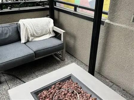 cute modern condo with high ceilings and huge deck | Vancouver