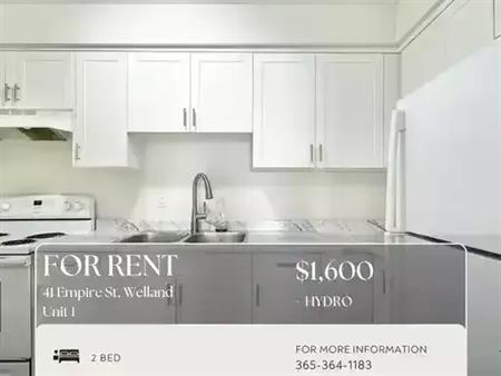 2 Bed 1 Bath: 41 Empire St, Welland - 1 | 41 Empire Street, Welland