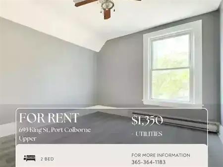2 BED 1 BATH: 693 King St, Port Colborne - Upper | 693 King Street, Port Colborne