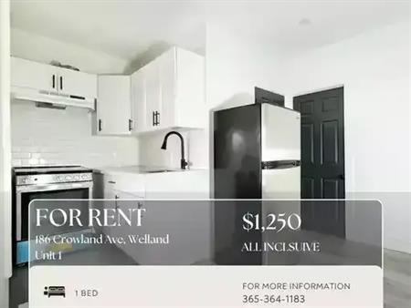 1 BED 1 BATH: 186 Crowland Ave, Welland - 1 | 186 Crowland Avenue, Welland