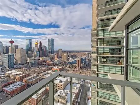 Unparalleled PANORAMIC VIEWS from this rare and highly sought after 29th floor | 2907 - 1188 3 Street Southeast, Calgary