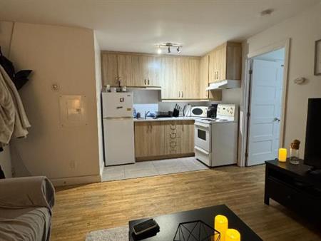 3 1/2 semi- meublé situé à Ste-Foy tout prêt du chemin St-Louis