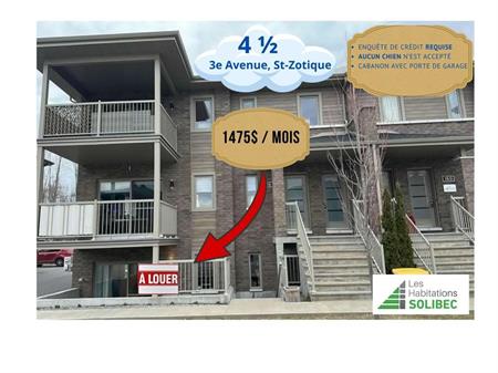 Logement 4 1/2 À LOUER