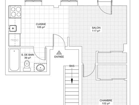 BAIL À CÉDER – Appartement 3 1/2