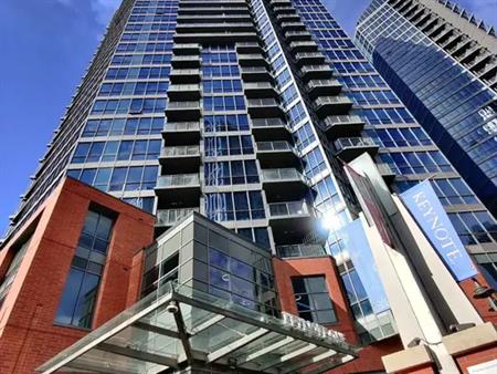 High-rise Downtown Apartment - 2 Bedrooms, 2 Bathrooms, Parking and Furnished | 1605 - 220 12th Ave SE, Calgary
