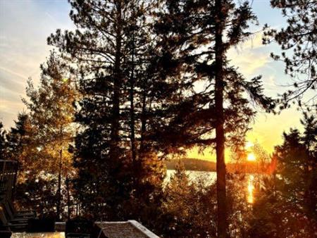 Location- MAGNIFIQUE CHALET AU BORD DU LAC DES ILES- NATURE-MEUBLÉ