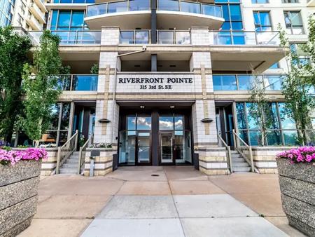 LOCATION, CLEAN, SPACIOUS, RIVER VIEWS, 2-BEDROOM + 2 BATH + SECURE UNDERGROUND | 315 3 Street Southeast, Calgary