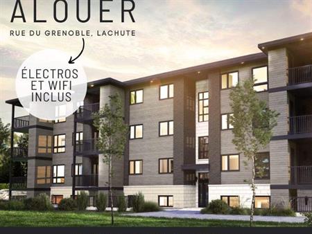 DISPONIBLE MAINTENANT - APPARTEMENT 4½ À LOUER À LACHUTE