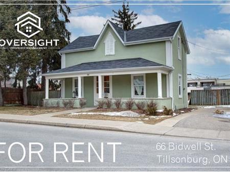 3-Bedroom Detached House in Tillsonburg!! | 66 Bidwell Street, Tillsonburg