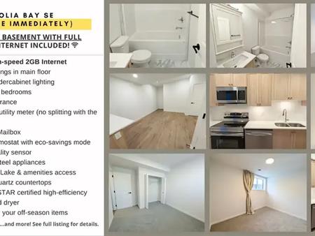 Private 2BED / 1BATH Basement Suite with Full Kitchen - 2GB Internet inclusive! | Magnolia Bay SE, Calgary