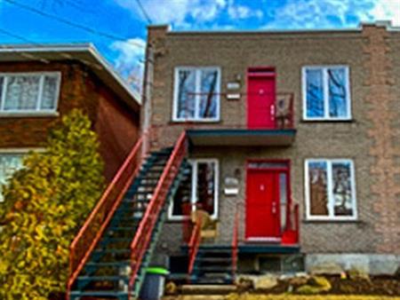 Superbe bas de duplex sur 2 étages à louer – Ahuntsic / Nouveau-Bordeaux