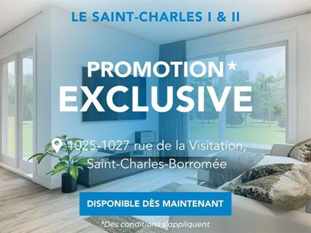 Le Saint-Charles I & II | 3-4 1/2 neufs à louer, SCB