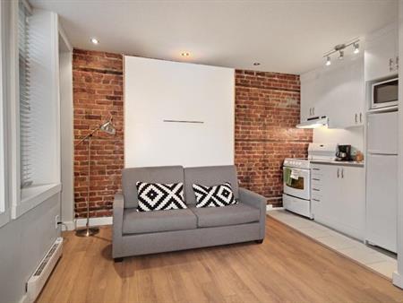 Superbe loft style condo - Meublé - Saint-Jean-Baptiste/Québec