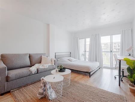 Studio 100% meublé - Ste-Foy - Terrasse commune