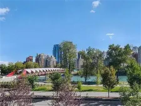 Enjoy unobstructed views of downtown, the river and be close to Kensington! | 205 - 916 Memorial Dr, Calgary