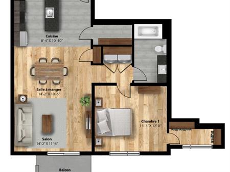Condo locatif - Saint-Sauveur - 3-1/2