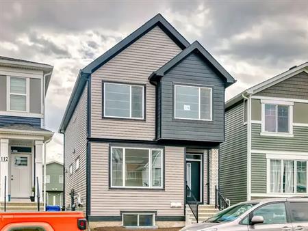 Newly constructed single family home for rent in Seton. 4-bed,3 full bath | 116 Setonstone Gardens Southeast, Calgary