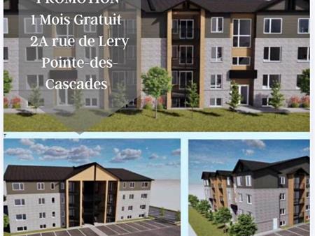 HÂVRE DU CANAL (Pointe-des-cascades); Grands 5 1/2 neufs !