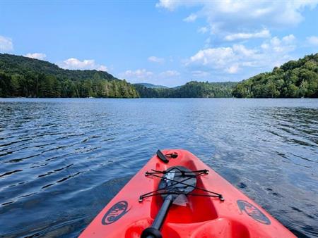 Laurentides, Petit terrain au bord de l'eau à Montcalm (municipalité), lac des Pins, 29 000$, corridor aérobique