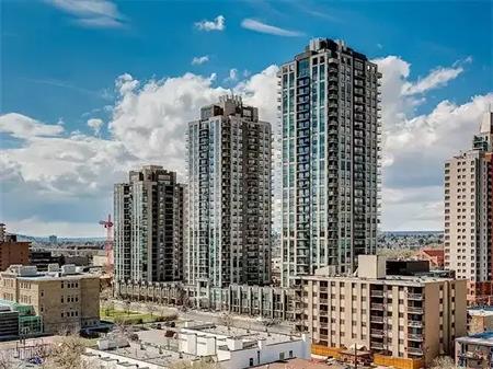 2 Bed + 2 Bath South-East Facing Condo with Mountain Views & Tall Truck Parking | 2106 - 1118 12 Avenue Southwest, Calgary