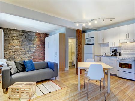 Colombier Loft Entièrement Meublé à Louer Vieux-Québec Juillet 2025