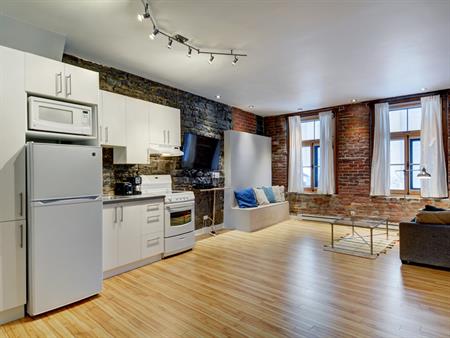 Colombier Loft Entièrement Meublé à Louer Vieux-Québec Juin 2025