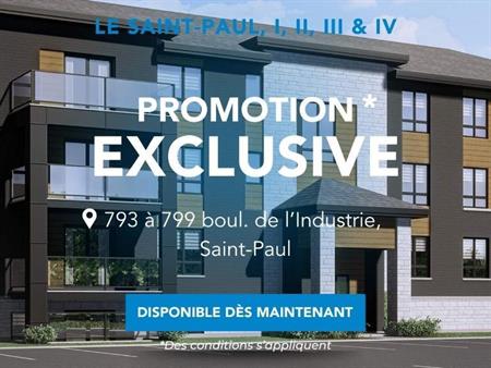 Le Saint-Paul II-IV | Appartements 3, 4, 5 1/2, Saint-Paul