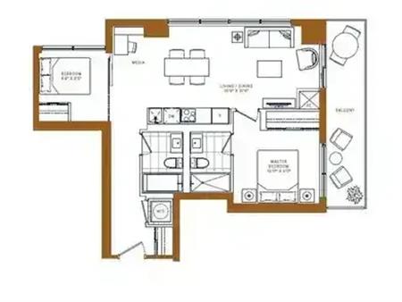 Yonge eglinton 2 bed $3,050 1 parking and 1 locker included | 117 Broadway Avenue, Toronto