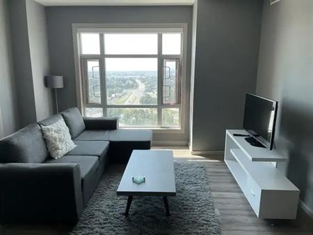 Furnished, Spacious 2 bed 2 bath - Unobstructed South view | 2707 - 210 15 Ave SE, Calgary