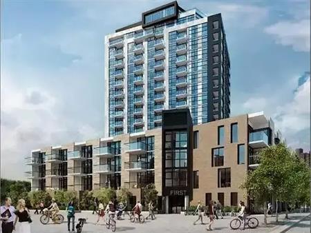 East Village - Stylish 1BR + Den, parking & storage included | 550 Riverfront Avenue, Calgary
