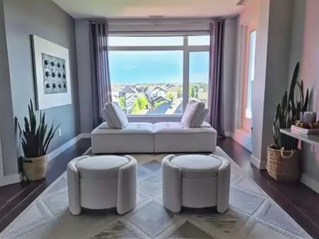 SW SIGNATURE CONDO 5Th FLR 2 BDRM  W/ UNDERGROUND STALL FACING POND | 504 - 5151 Windermere Blvd SW, Edmonton