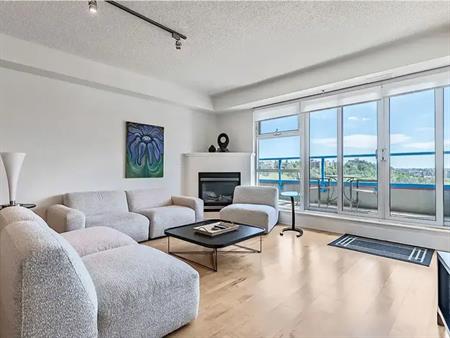 Sub-Penthouse, spacious, pristine river view, Eau Claire (fully furnished) | Calgary