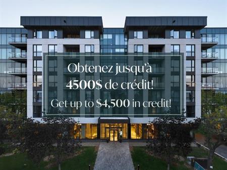 Jusqu'à 4500$ de crédit | Condos Luxueux 4 1/2 à Louer | Ville Mont-Royal