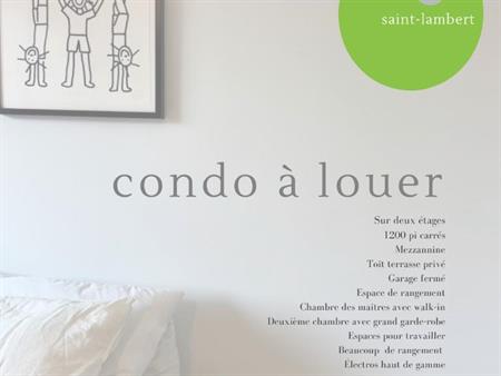 Condo in Saint-Lambert