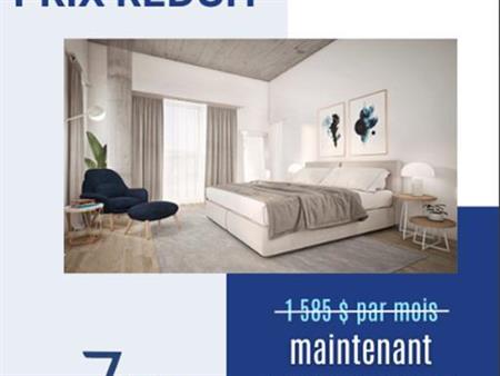 Appartement de 1 chambre + 1 salle de bain