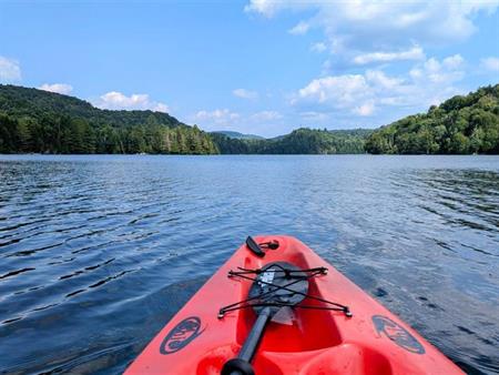 Laurentides, Petit terrain au bord de l'eau à Montcalm (municipalité), lac des Pins, 29 000$, corridor aérobique