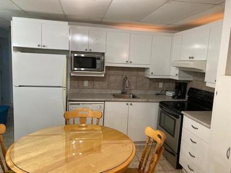 3 1/2 Appartement sous-sol Meublé tout inclus