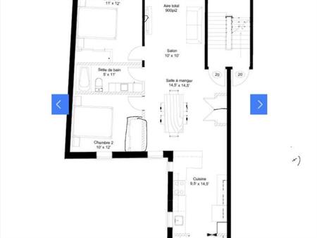 Grand Appartement 4 1/2 (2 Chambres et 1 Salle de Bain)