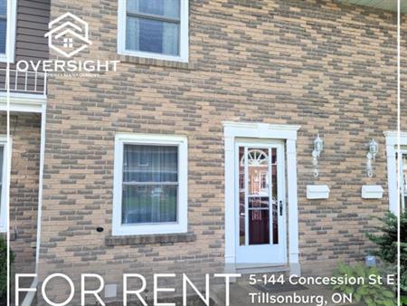 2-Bedroom Townhouse in Tillsonburg!! | 144 Concession Street East, Tillsonburg