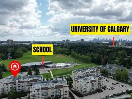 Varsity NW Calgary Condo For Rent $1400/month UofC Walking distance | 3747 42 Street Northwest, Calgary
