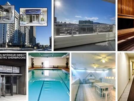 Appartement 1 1/2 METRO SHERBROOKE -ELECTRICITÉ CHAUFFAGE INCLUS