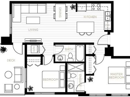 Modern 2 Bed, 2 Bath Corner Unit in New Construction – Quiet & Private! | 214 - 13458 95 Avenue, Surrey