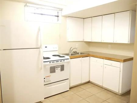2 BR Bsmt INCLUDES UTILITIES-Newer Bathroom/Windows, tile/hardwood floor-Pets ok | 403 Malvern Drive NE, Calgary