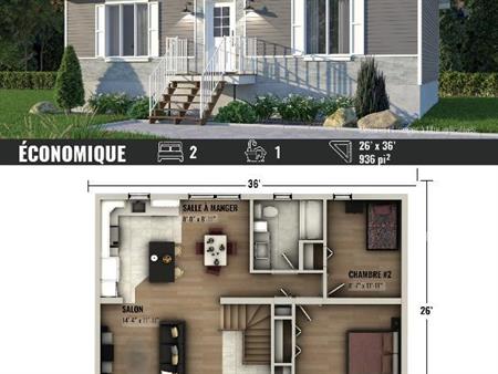 À louer – Superbe 4 ½ neuf au sous-sol à Saint-Donat