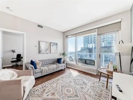 Fully Furnished 2-Bed Sky-High Condo w/ Mountain & City Views in Beltline | 1320 1 St SE, Calgary