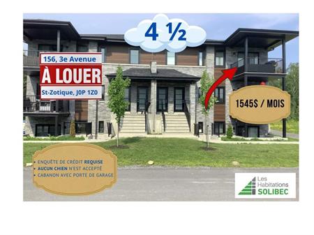4 1/2 Logement à louer (OCTOBRE 2025)