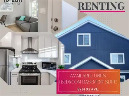 Stylish 1‑Bed, 1‑Bath Basement Suites – 8714 83 Ave NW, Edmonton | 8714 83 Avenue Northwest, Edmonton