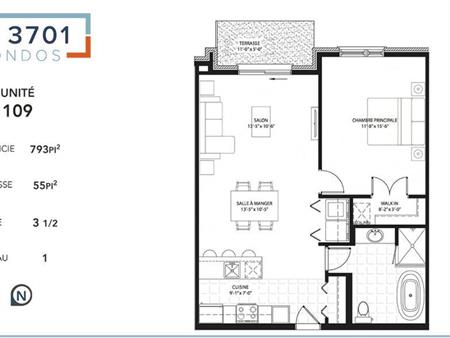 Condo 3 1/2 2018 - Longueuil