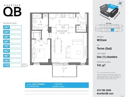 Appartement au Quartier QB- St-Foy Québec
