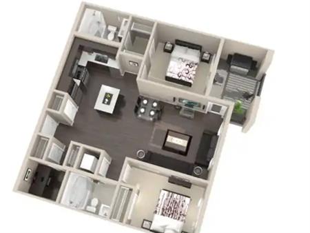 Fully Furnished 2 Bed 2 Bath in Sage Hill NW, Calgary + Den | 3303 - 12 Sage Hill Terrace NW, Calgary